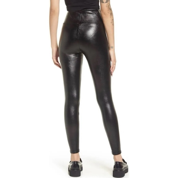 BP. Faux Leather Leggings Stretch High Waisted Pleather Pants - Picture 8 of 8